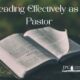 Reading Effectively as a Pastor